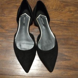 Zara basic black flats